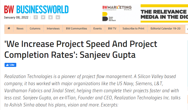 Sanjeev Gupta Interview with Business World